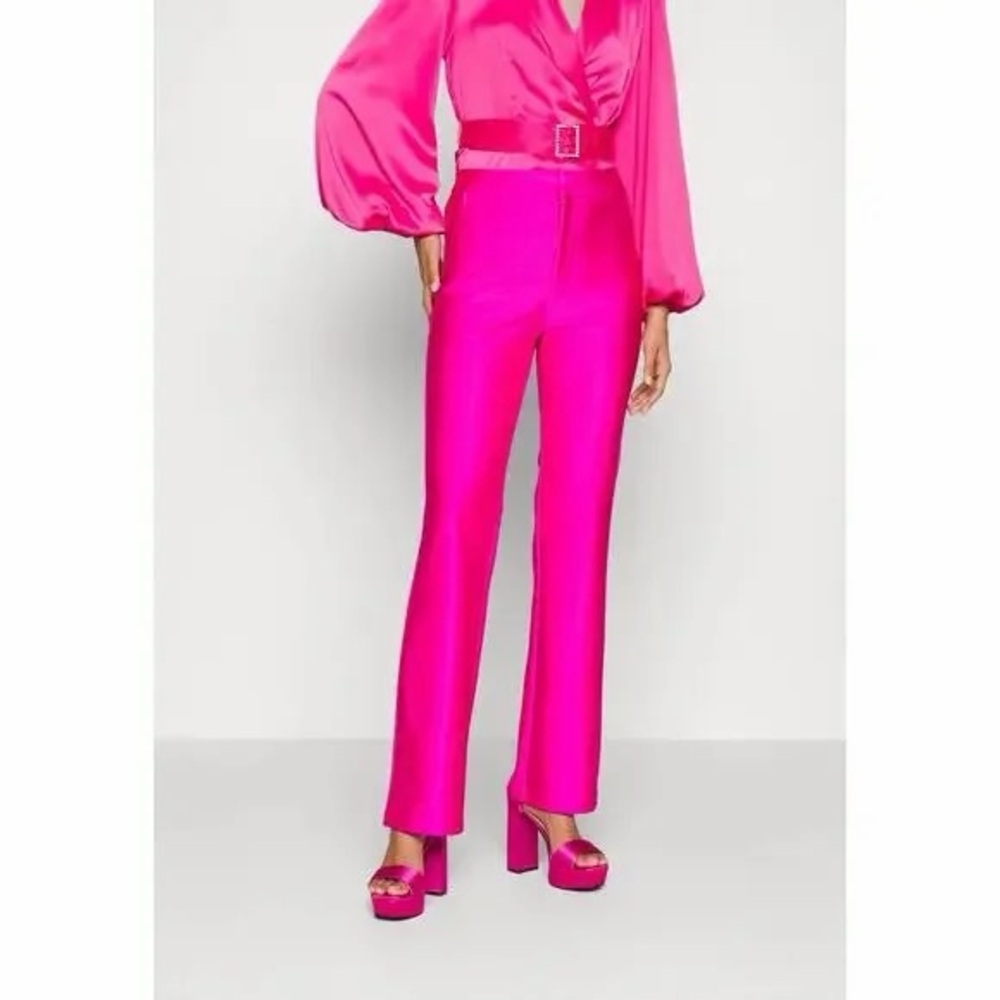 Good American Fuchsia Stretch Ponte Pants